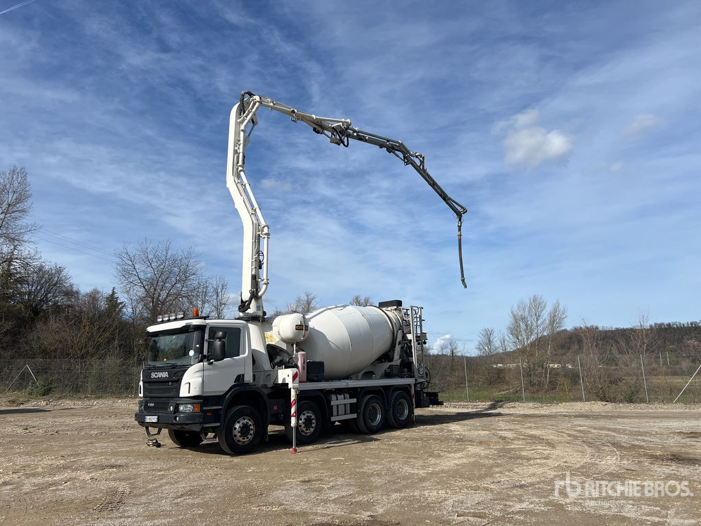 2018 Scania P450 8x4 Camion Malaxeur Avec Pompe 8x4 Mixer Truck